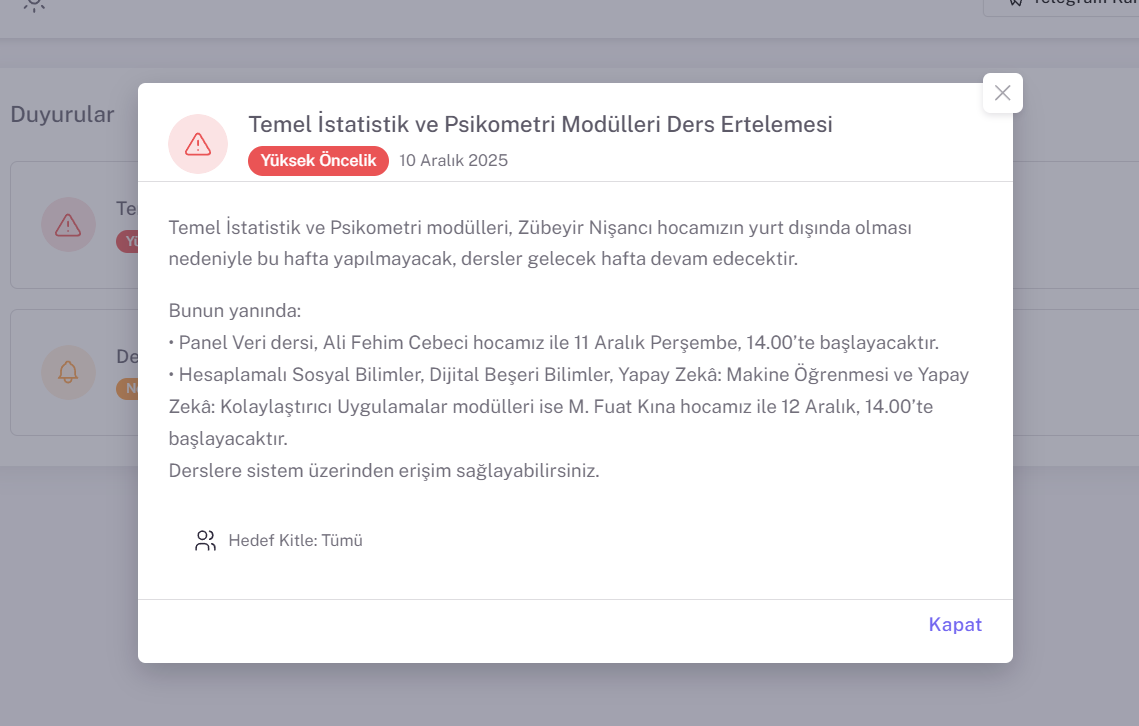 Duyuru Detayı Pop-up